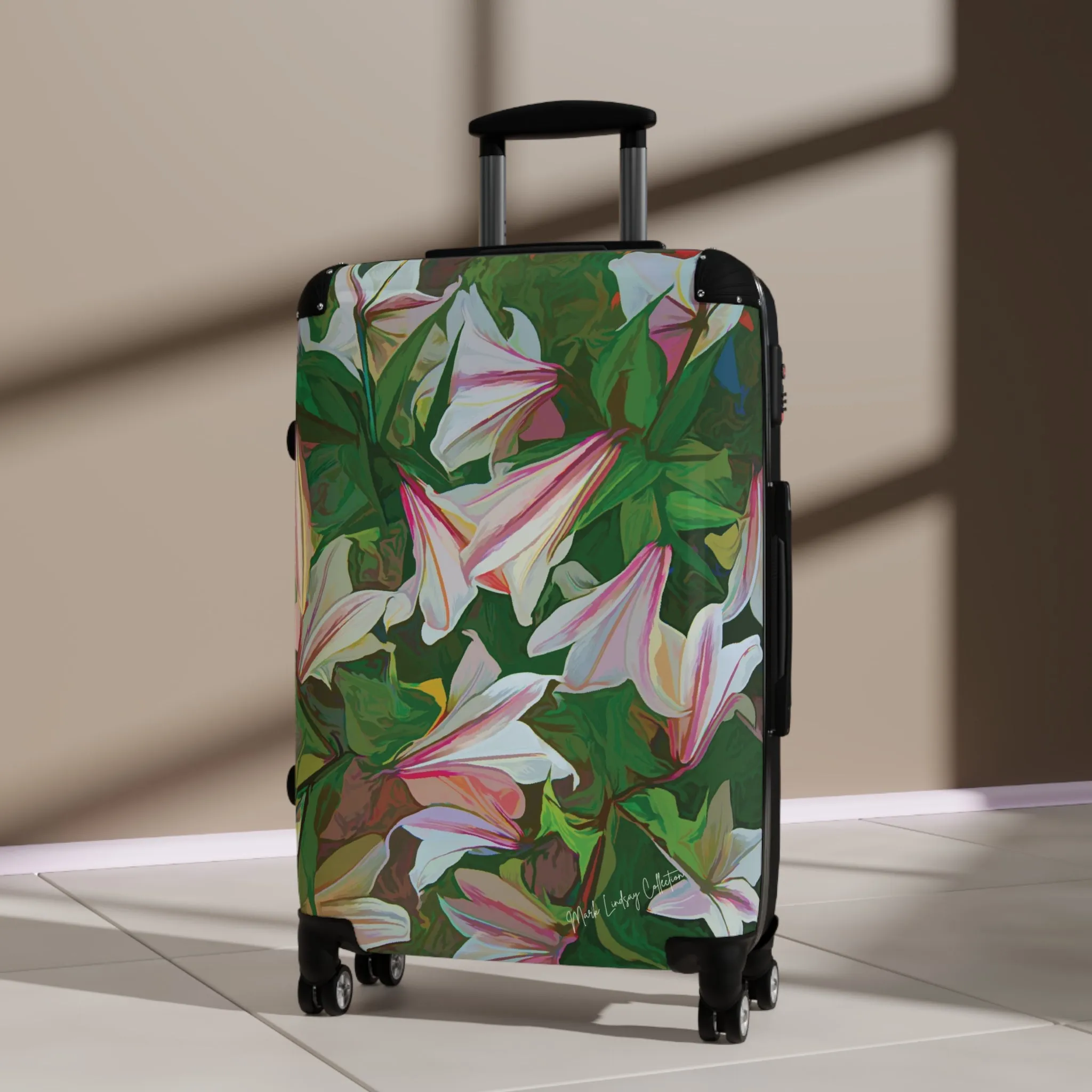 Lilly Garden Custom Art Luggage