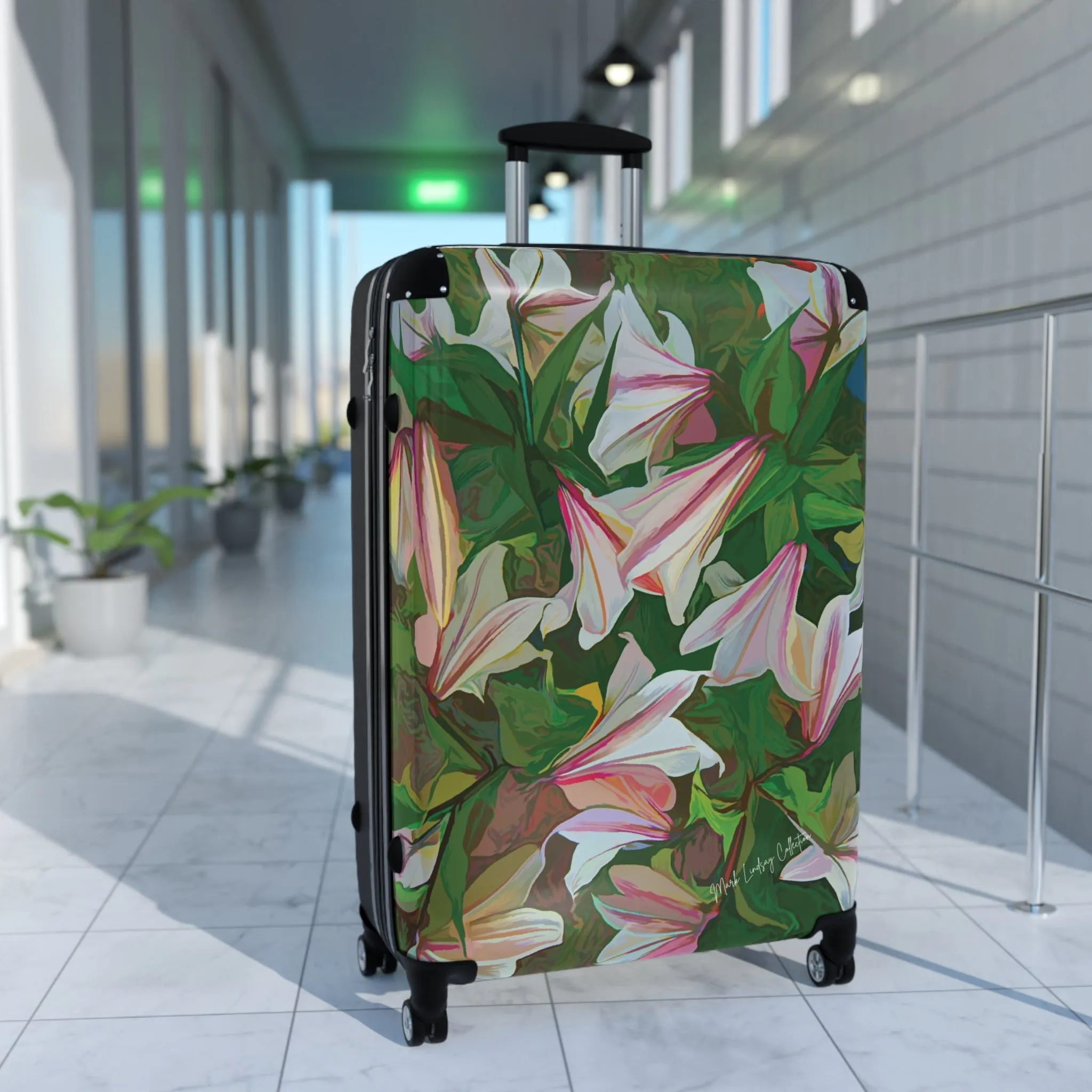 Lilly Garden Custom Art Luggage