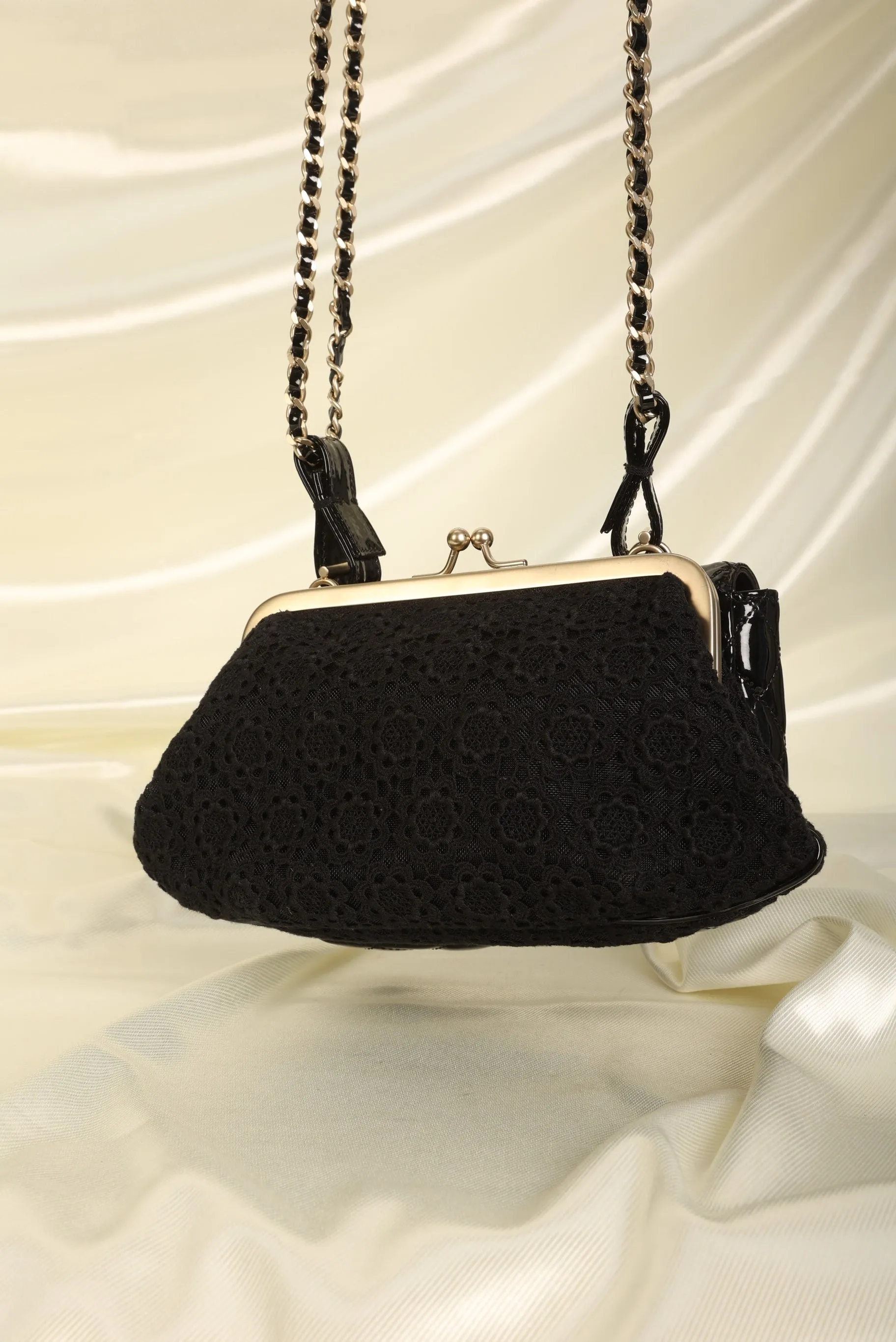 Limited Edition CL Crochet & Patent Double Bag