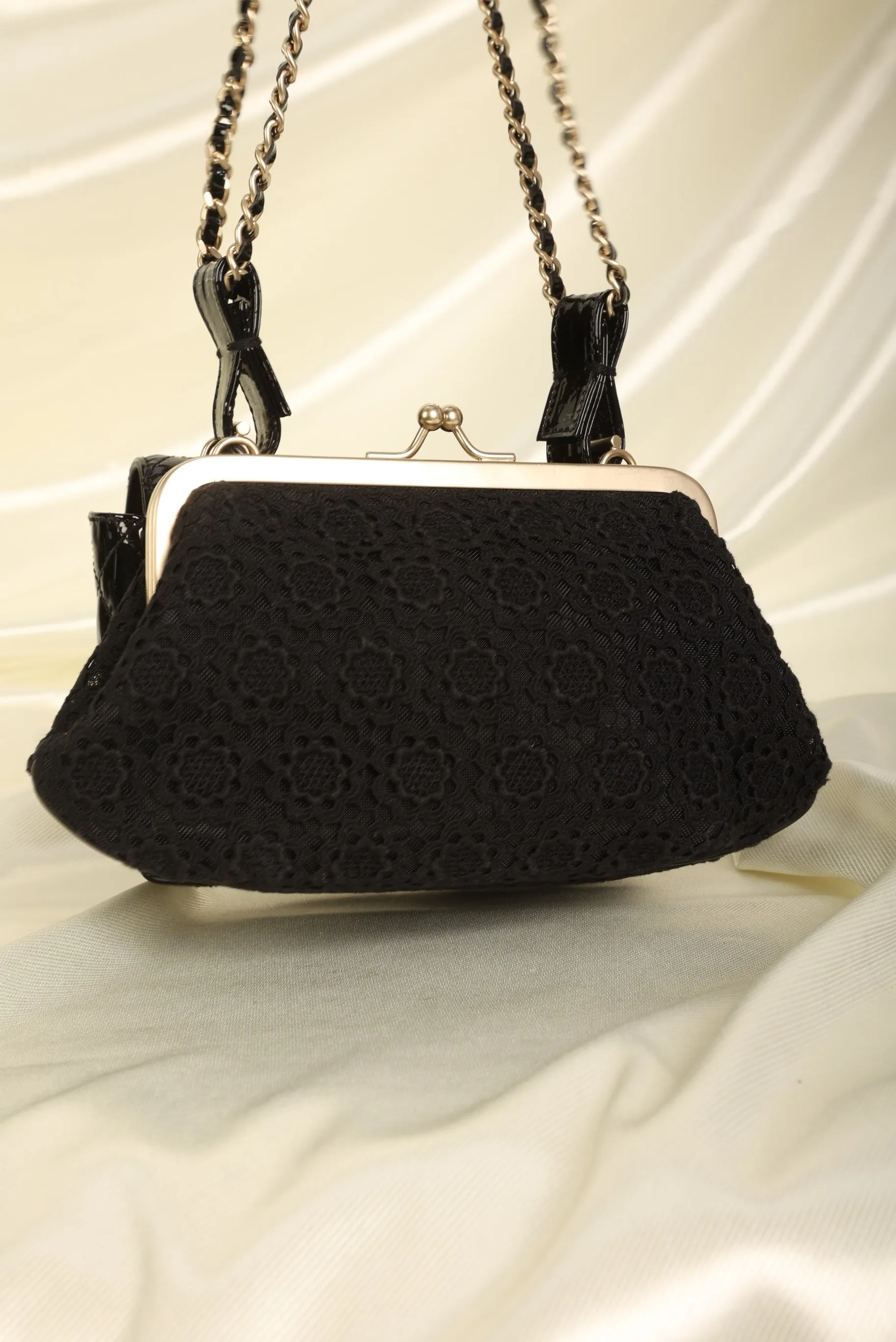 Limited Edition CL Crochet & Patent Double Bag