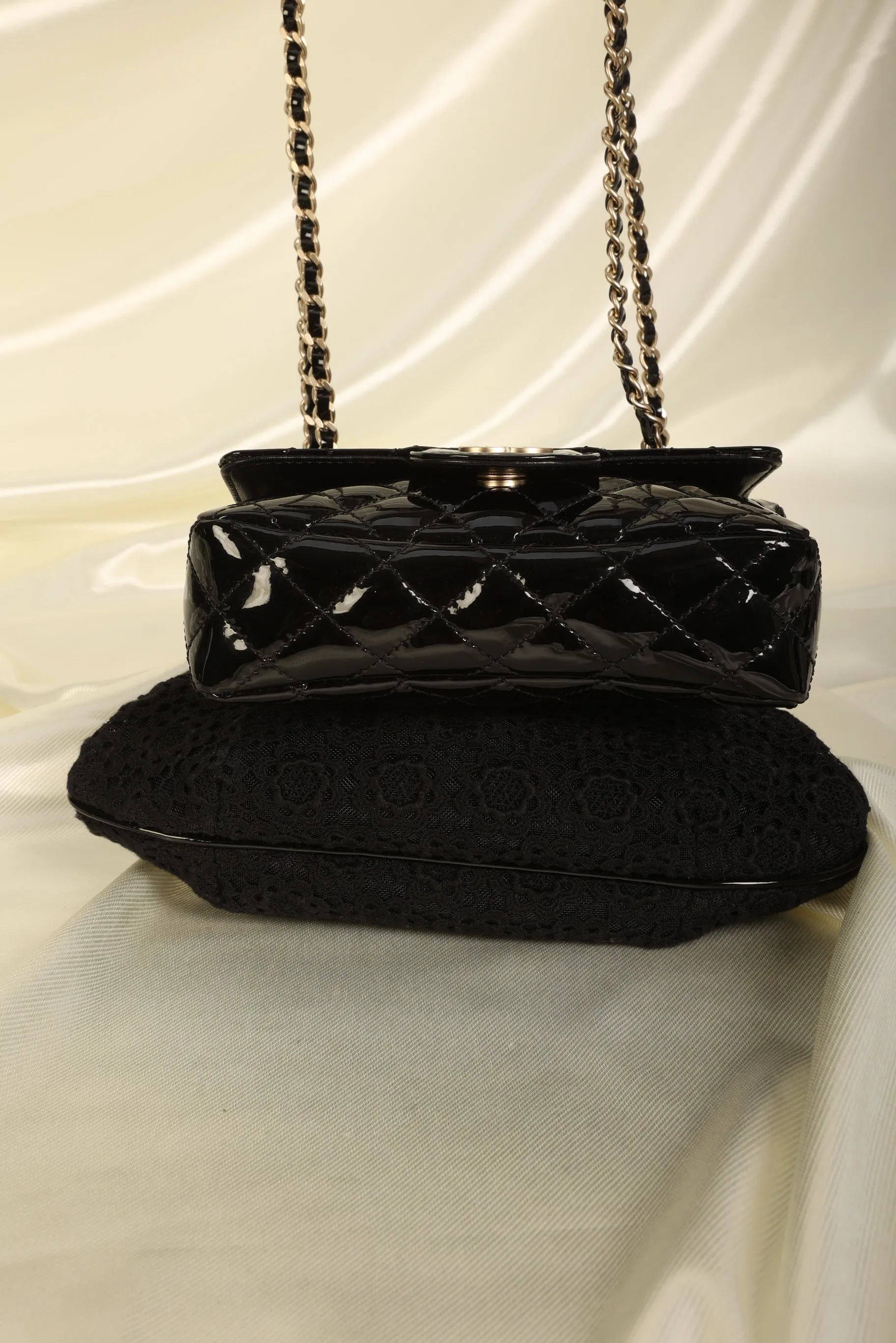 Limited Edition CL Crochet & Patent Double Bag