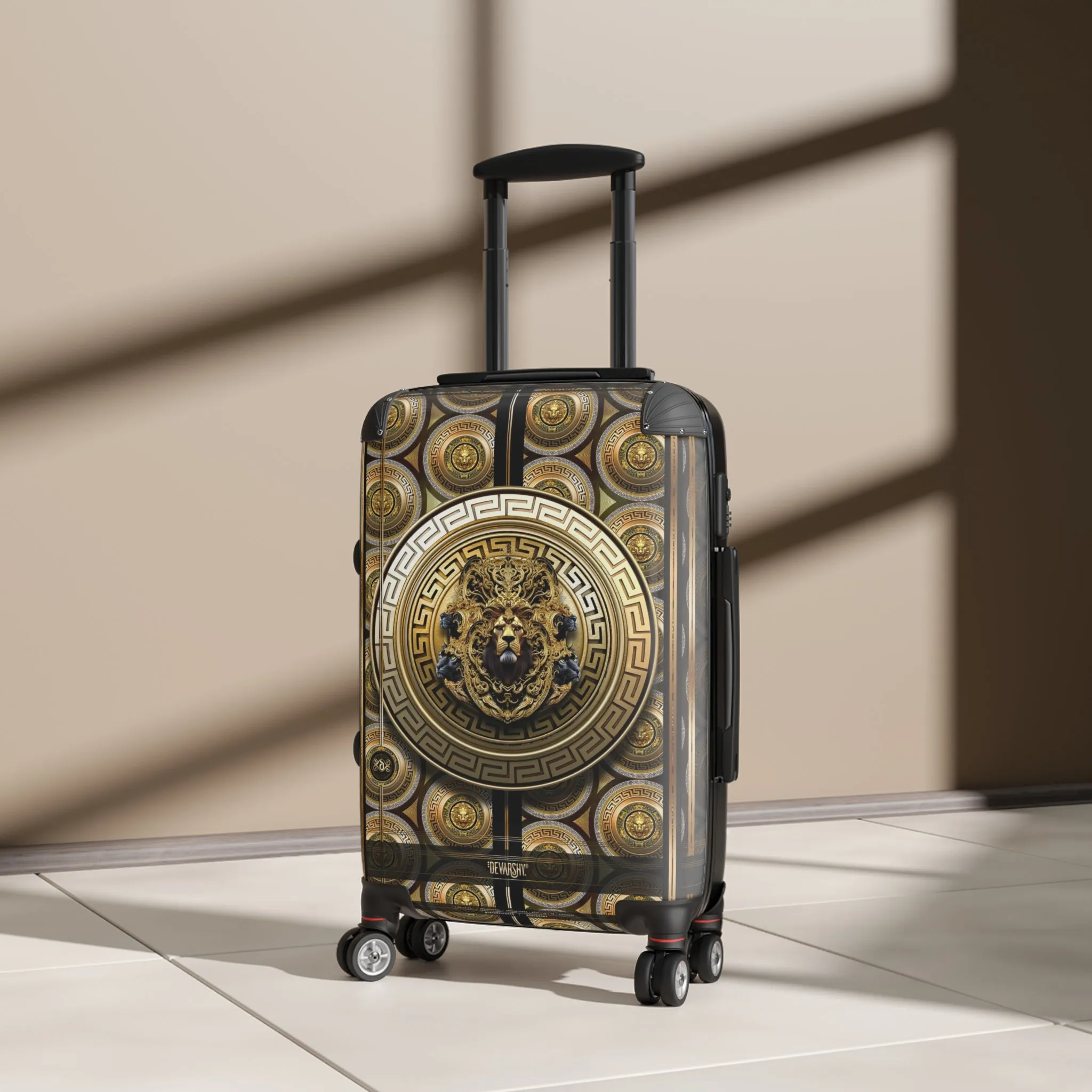 Lion Insignia Suitcase Carry-on Suitcase Travel Luggage Golden Lion Suitcase Hard Shell Suitcase | D20163