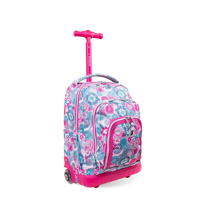 Lollipop Kids Rolling Backpack With Lunch Bag (16 Inch)