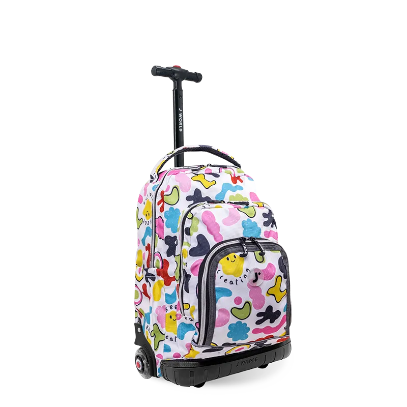 Lollipop Kids Rolling Backpack With Lunch Bag (16 Inch)