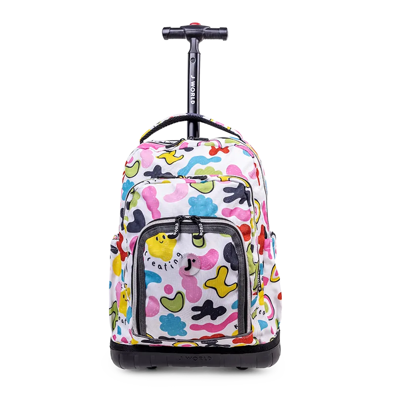 Lollipop Kids Rolling Backpack With Lunch Bag (16 Inch)