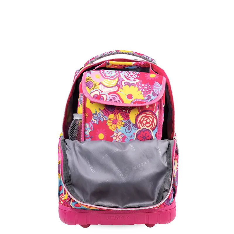 Lollipop Kids Rolling Backpack With Lunch Bag (16 Inch)