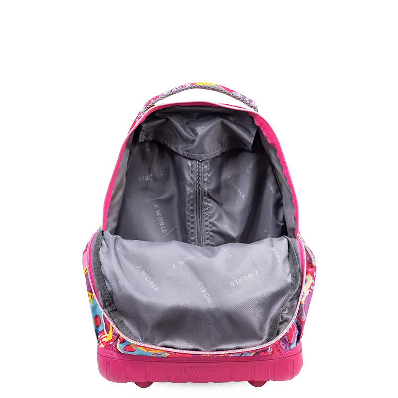 Lollipop Kids Rolling Backpack With Lunch Bag (16 Inch)