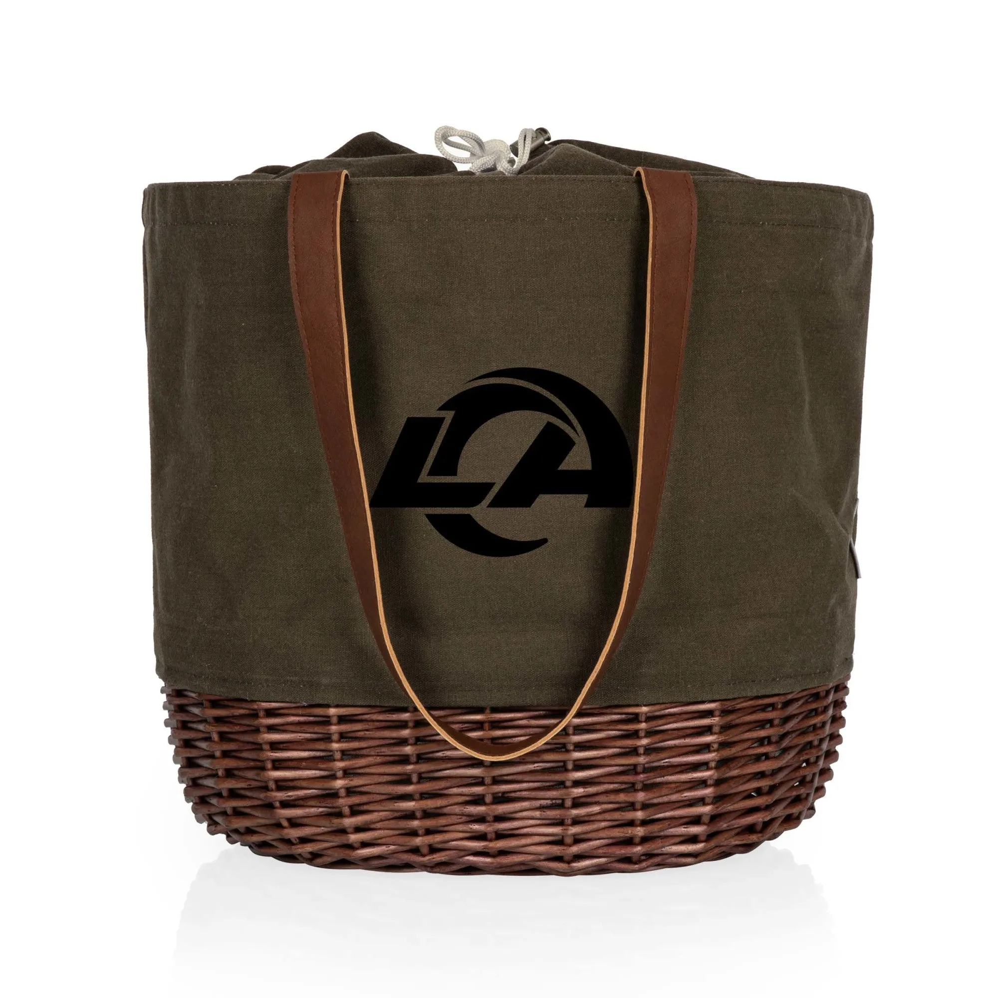 Los Angeles Rams - Coronado Canvas and Willow Basket Tote