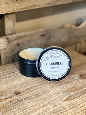 Louisville, KY Tin Candle