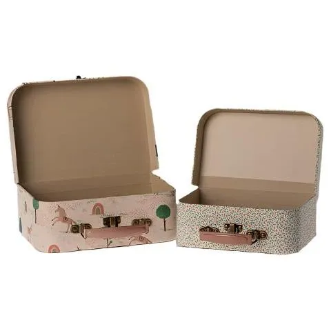 Maileg Suitcases With Fabric, 2 piece set