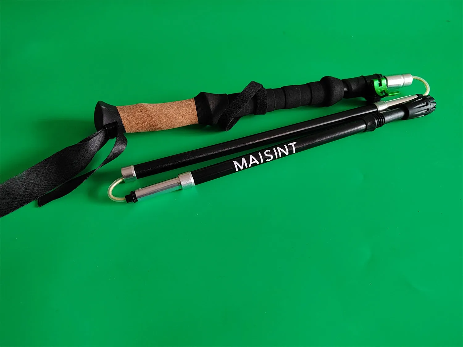 MAISINT Hiking sticks,Foldable Light Mountaineering Staff