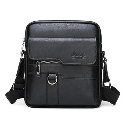 Man Leather Bag Shoulder Crossbody Bags For Men Cow Split Leather Male iPad Business Messenger Bag