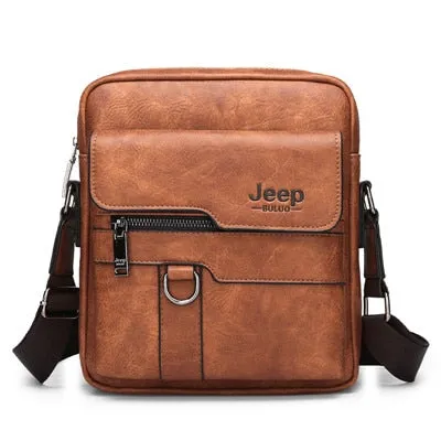 Man Leather Bag Shoulder Crossbody Bags For Men Cow Split Leather Male iPad Business Messenger Bag