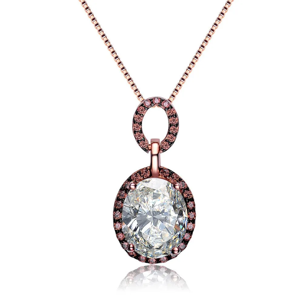 Marie Noir Silver Rose Gold Limited Edition Pendant