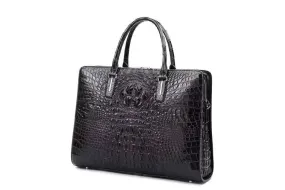 Mens  Crocodile Leather Briefcase