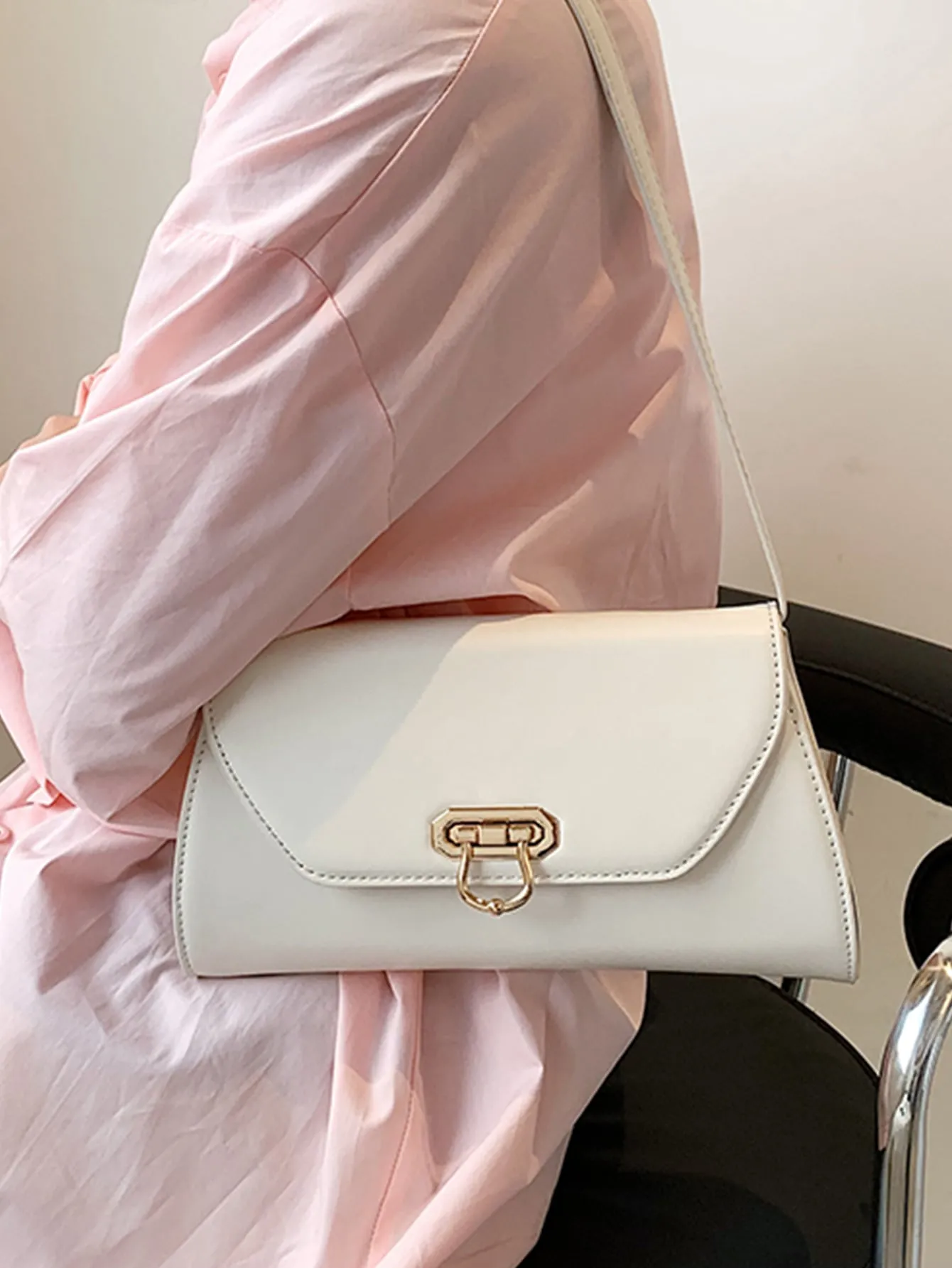 Minimalist Flap Shoulder Bag