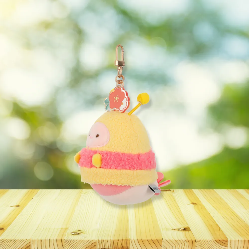 MINISO Yummy Yummy Series Plush Bag Charm (Strawberry Shrimp)