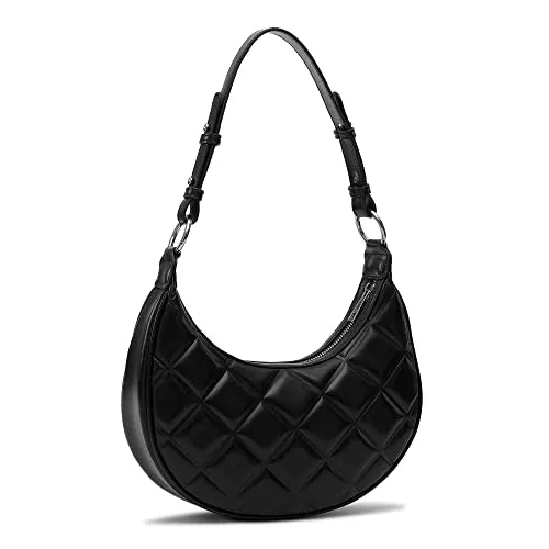 Miraggio Cherie Embossed Shoulder Bag (Black)