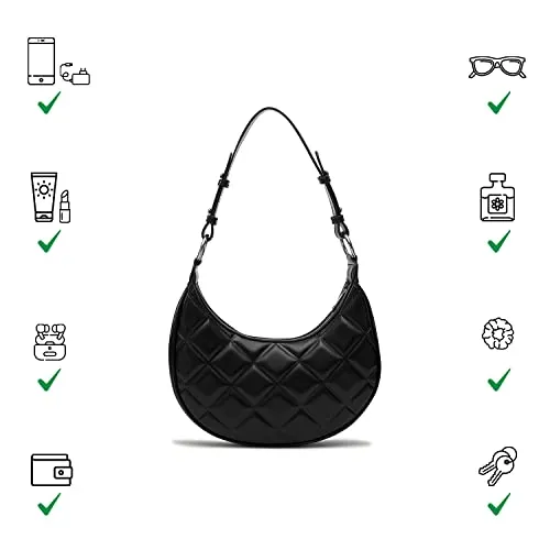 Miraggio Cherie Embossed Shoulder Bag (Black)