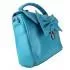 Miss Lulu Bow Envelope Handbag Blue