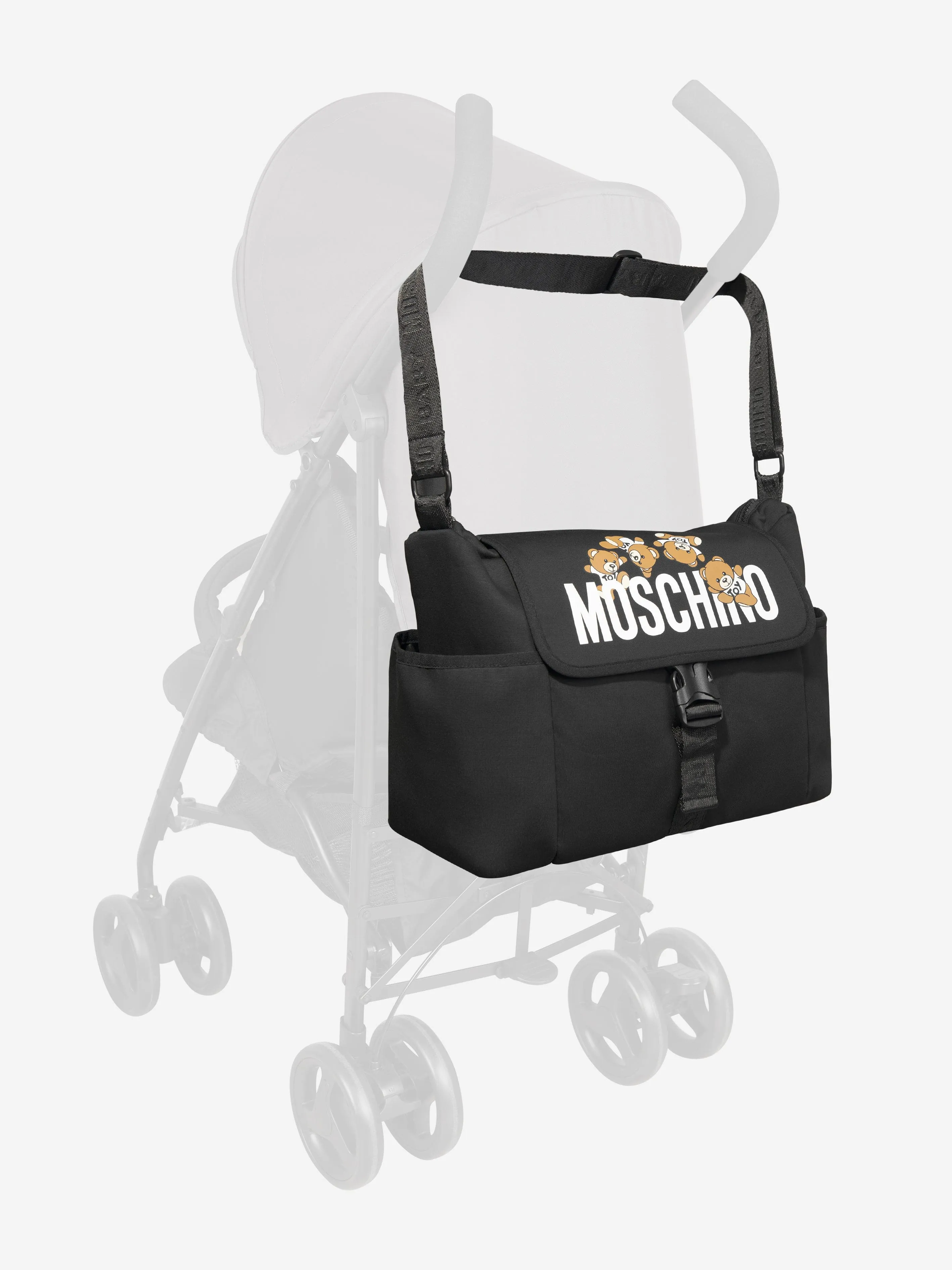 Moschino Baby Teddy Bear Changing Bag in Black (39cm)