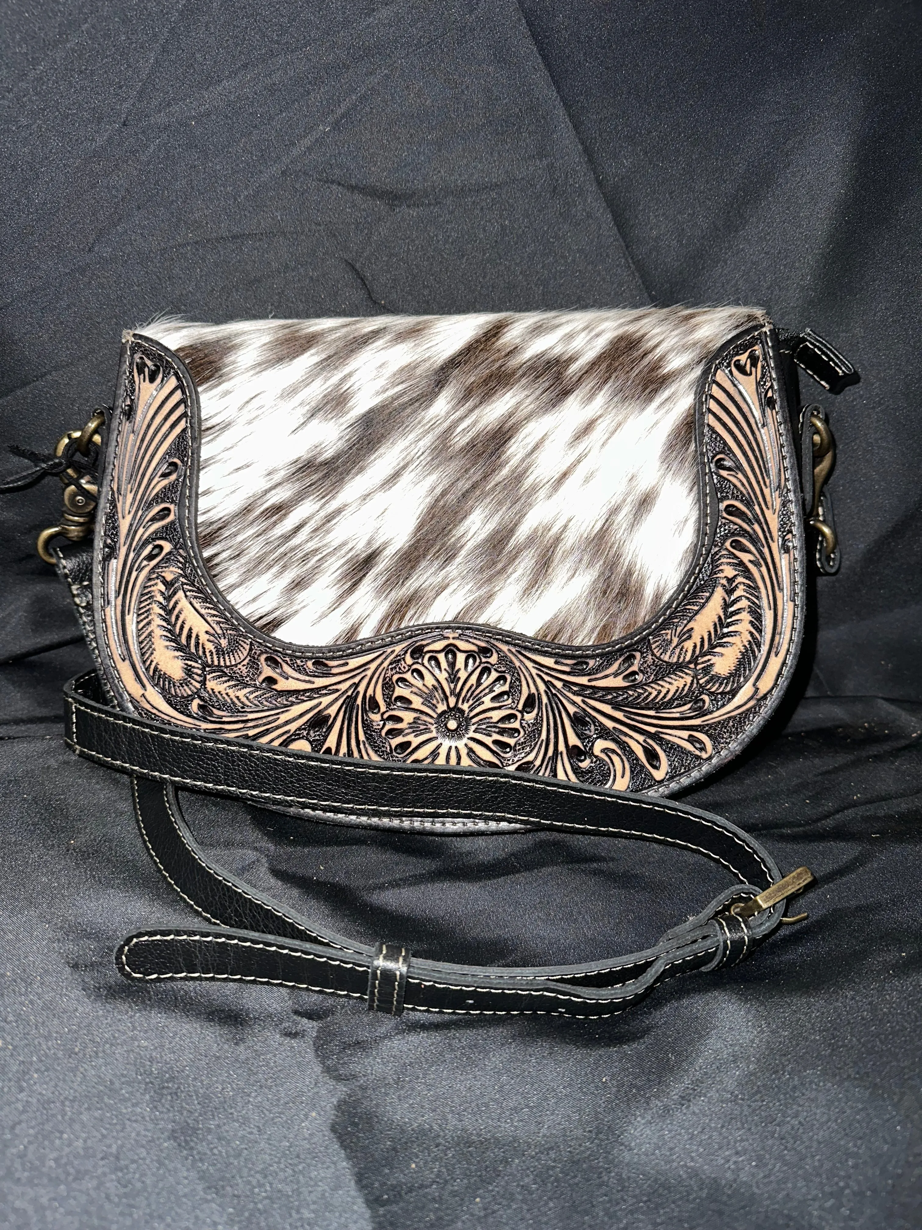 Myra Bag: "RIO SWOOP BOTTOM HAND-TOOLED BAG"