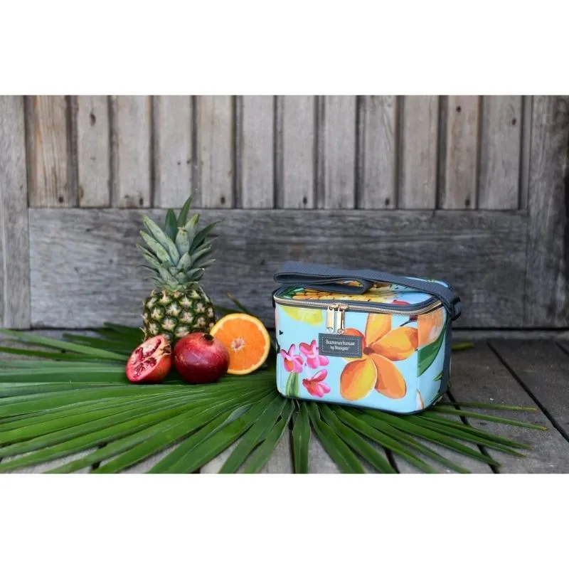 Navigate Waikiki Personal Cool Bag Floral/Aqua