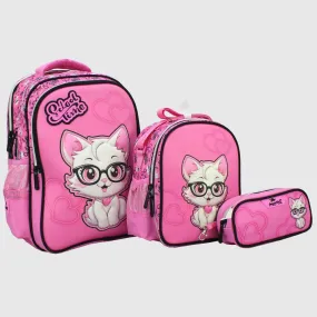 Nerdy Kitten 17 Inches School Set