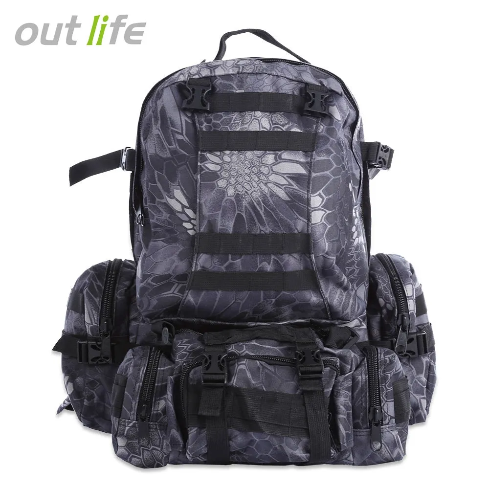 New Tactical Backpack 50L Multifunction Molle Camouflage