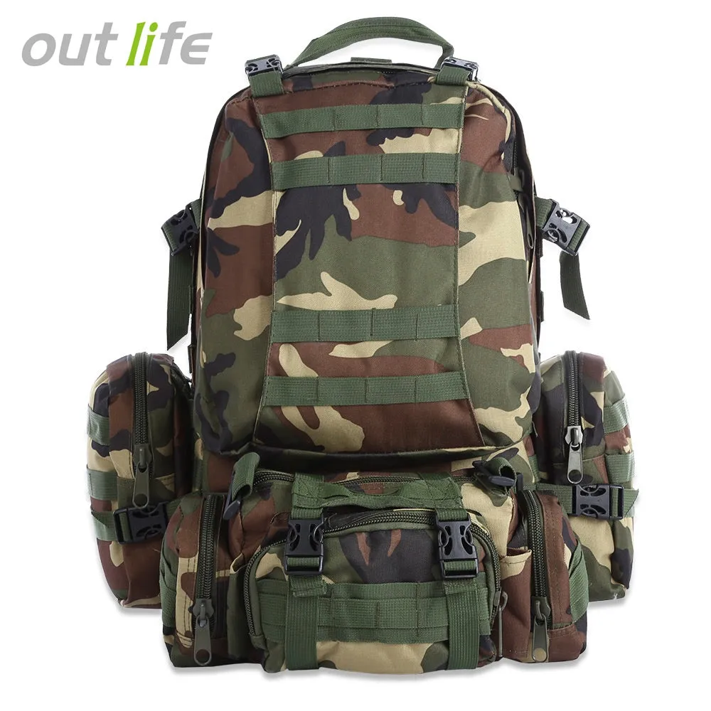 New Tactical Backpack 50L Multifunction Molle Camouflage