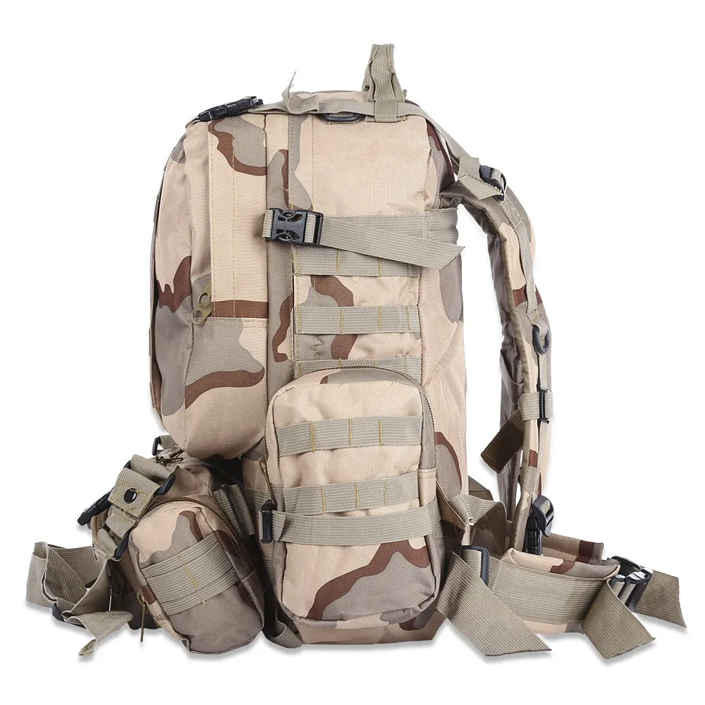 New Tactical Backpack 50L Multifunction Molle Camouflage