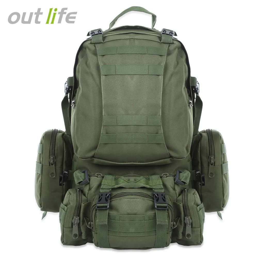 New Tactical Backpack 50L Multifunction Molle Camouflage