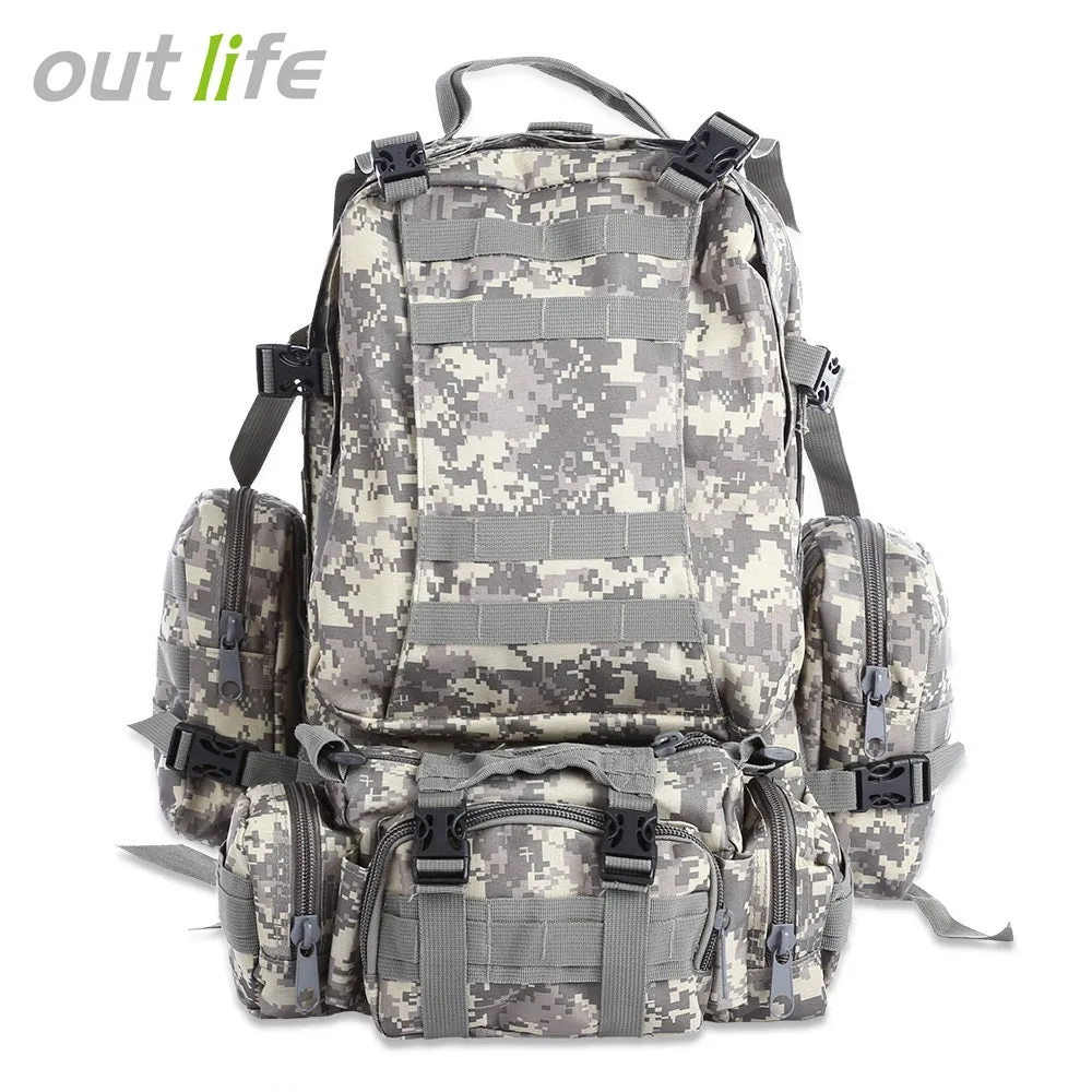 New Tactical Backpack 50L Multifunction Molle Camouflage