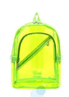 NEW Waterproof Backpack Transparent Clear Plastic for Teenage Girls