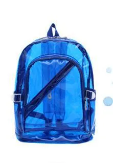 NEW Waterproof Backpack Transparent Clear Plastic for Teenage Girls