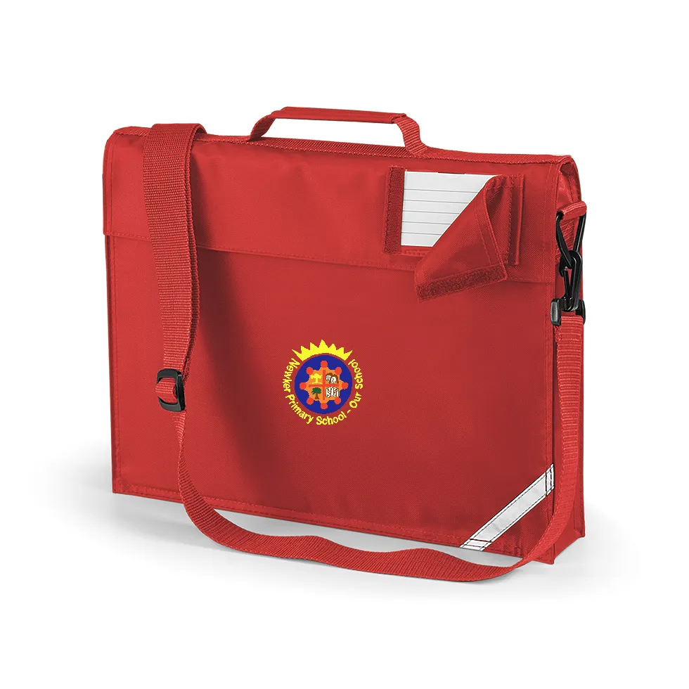 Newker Primary School Red Book Bag With Shoulder Strap