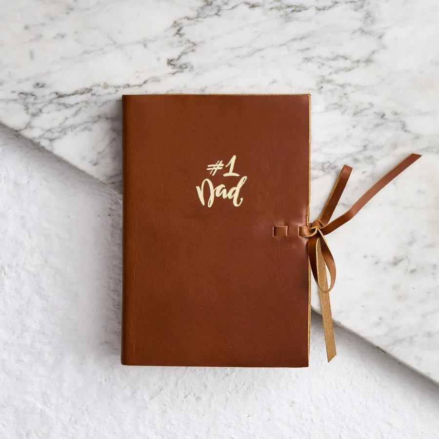 No.1 Dad Leather Notebook