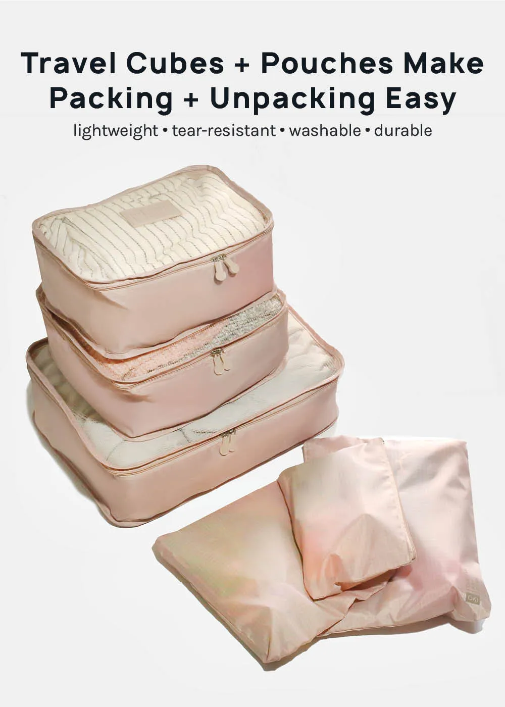 Official Key Items Packing Bags-6 Pc Set