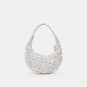 PEARLA SHOULDER BAG WHITE FAUX PEARL