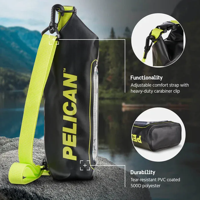 Pelican Marine Water Resistant Dry Bag (Black/Hi Vis Yellow)