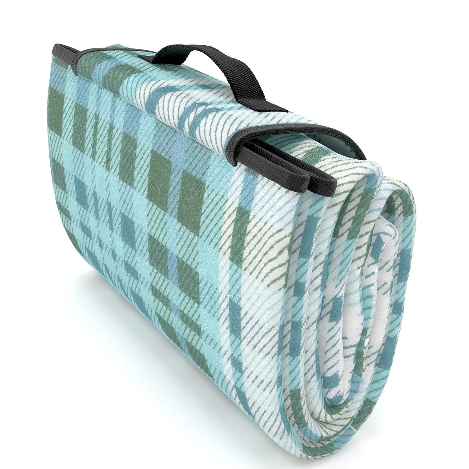 Picnic Blanket EXTRA LARGE Family Size and 100% Waterproof So No More Wet Fannies | Premium Quality | Fleece Outdoor Tote Rug | PLUS Unique Drawstring Storage Sackpack Bag | THE Coolest Beach Mat