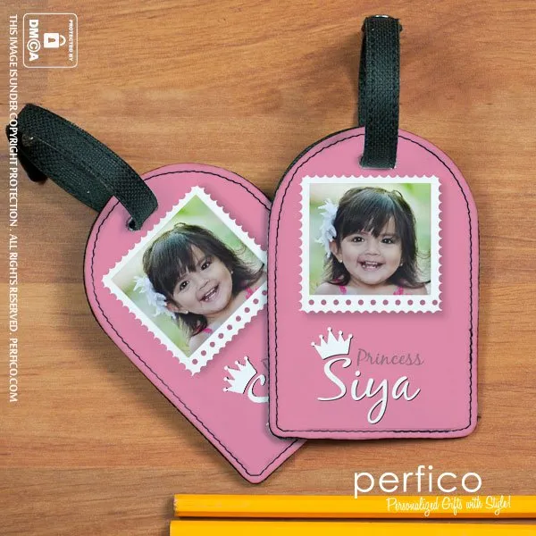 Picture Perfect Princess © Personalized Luggage Tag for Kids