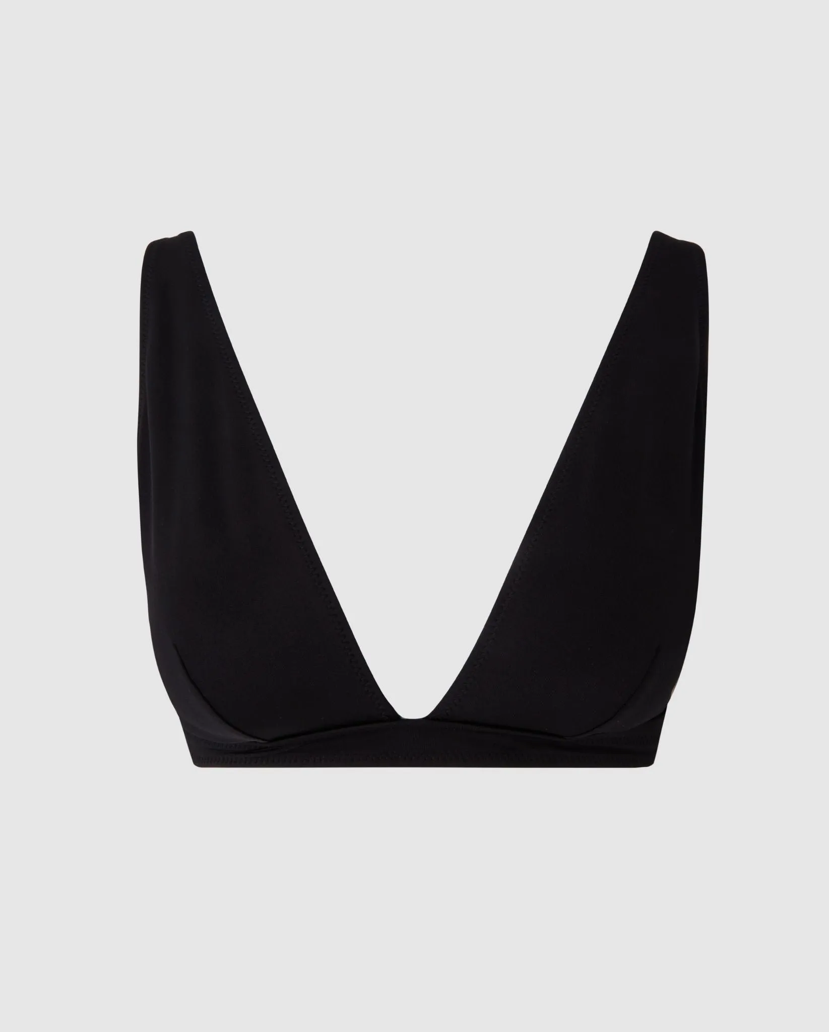 Plunge Bikini Top Black