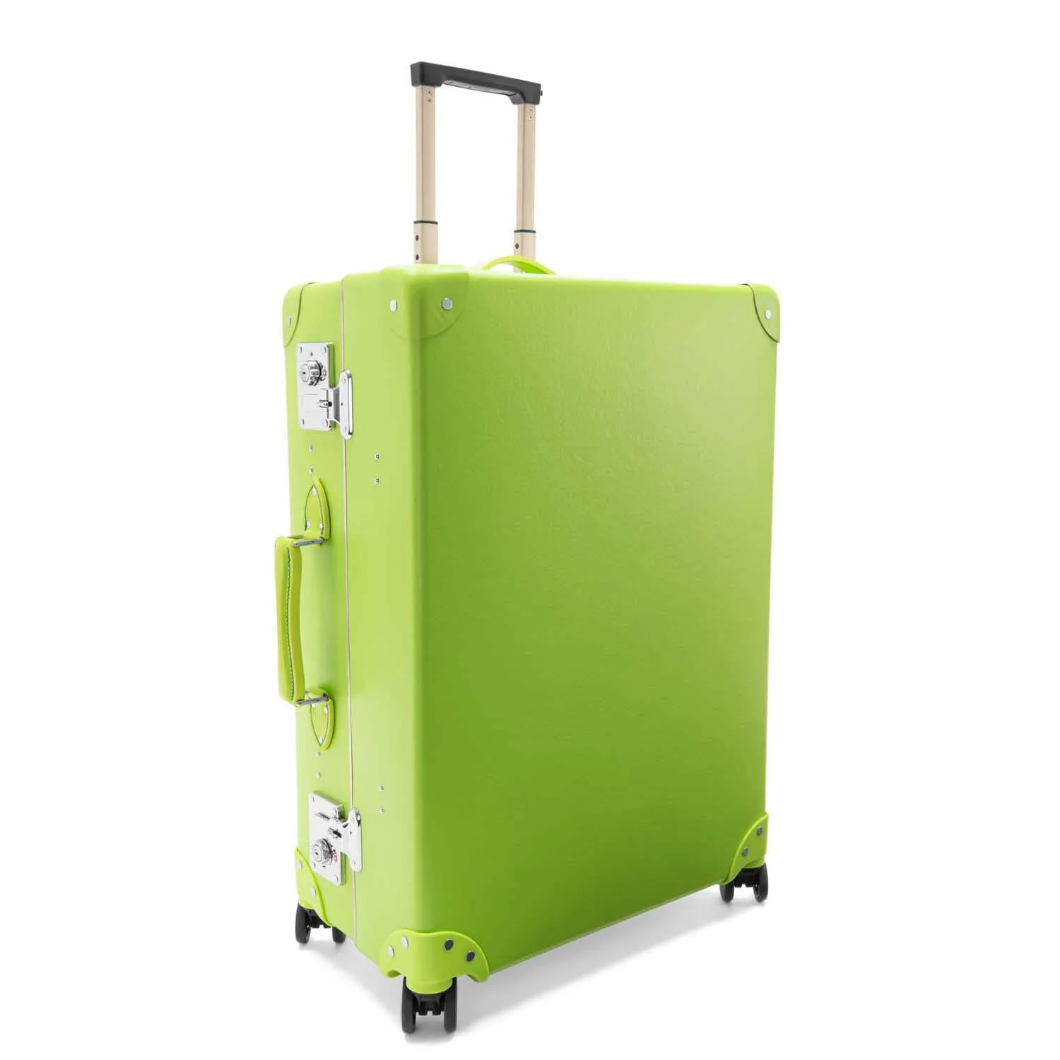 Pop Colour · Large Check-In - 4 Wheels | Parrot Green/Parrot Green/Chrome