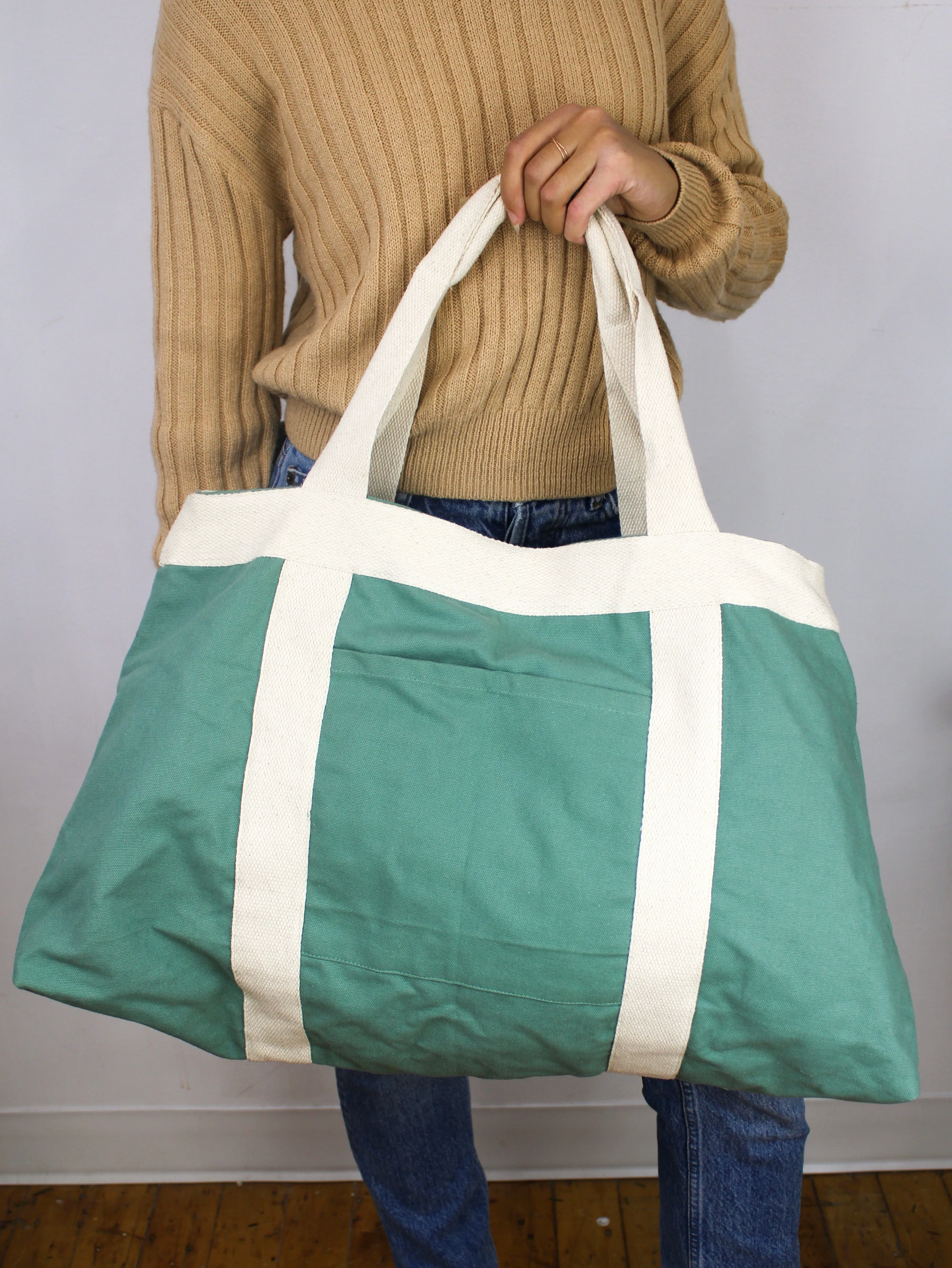 Pre Production Sample - Teal Canvas Travel Bag