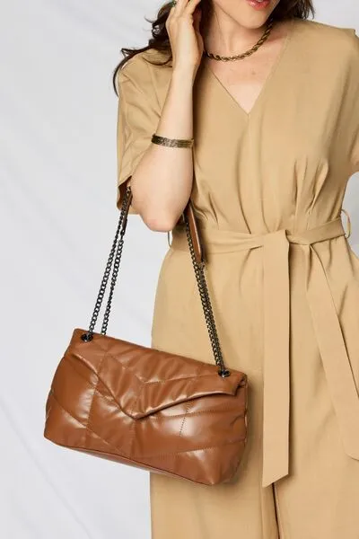 PU Leather Chain Handbag