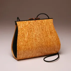 "Dianella" Large Handbag-Single Strap - Book-Matched Karelian Birch Burl (*SOLD OUT*-Not Currently Available)