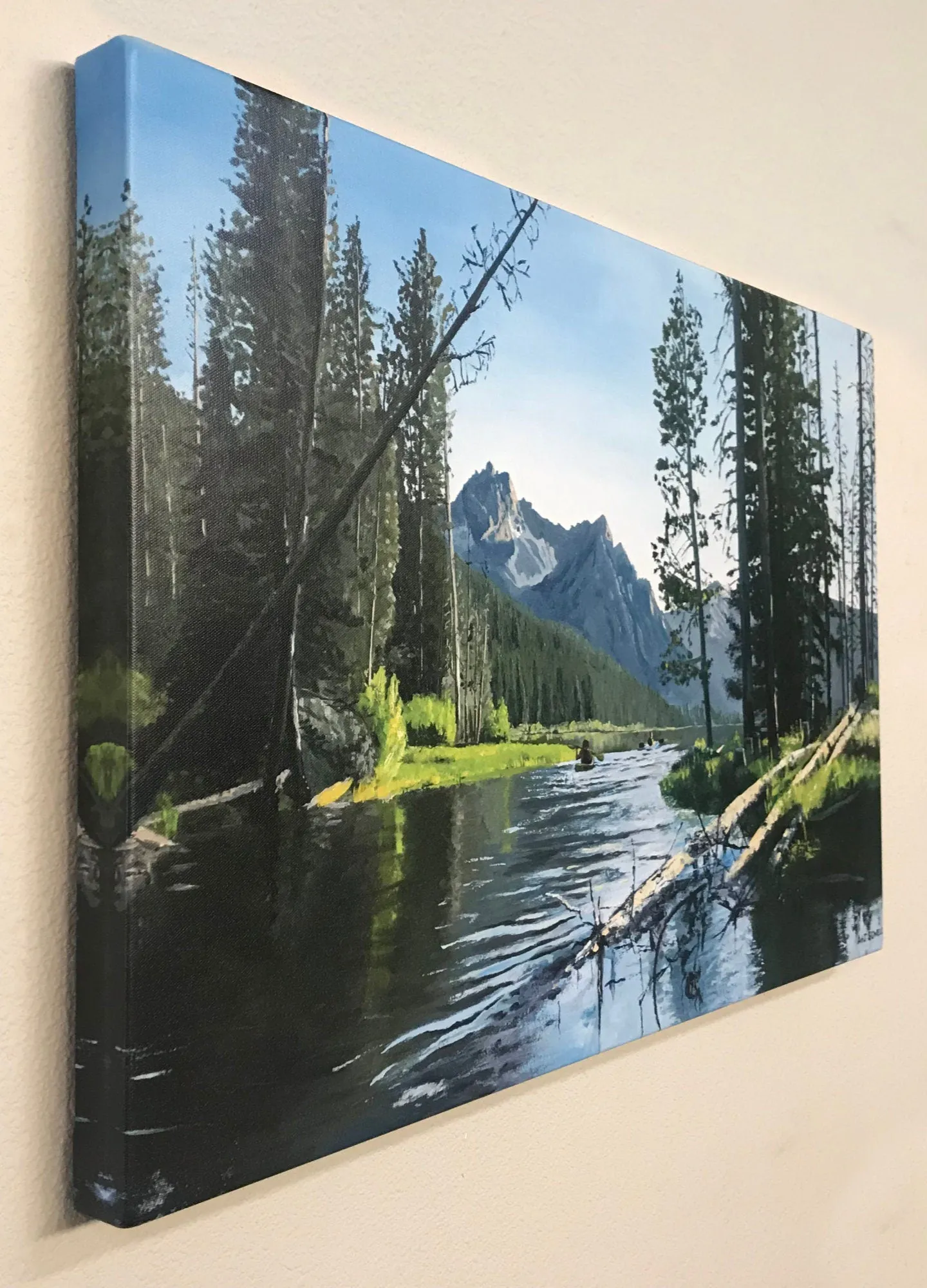 "Stanley Lake Outlet" - a Signed Edition Print of Idaho's fabulous Stanley Lake at the outlet.