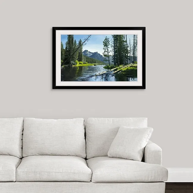 "Stanley Lake Outlet" - a Signed Edition Print of Idaho's fabulous Stanley Lake at the outlet.