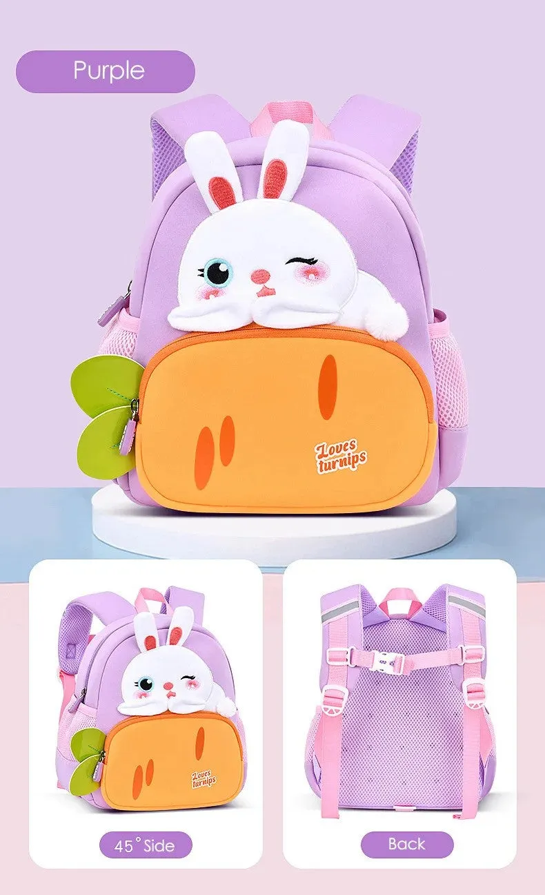 Rabbit Carrot Design Backpack for Kindergarten kids